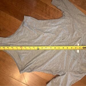 Avec Les Filles Womens Tank Bodysuit Grey Size Medium Casual